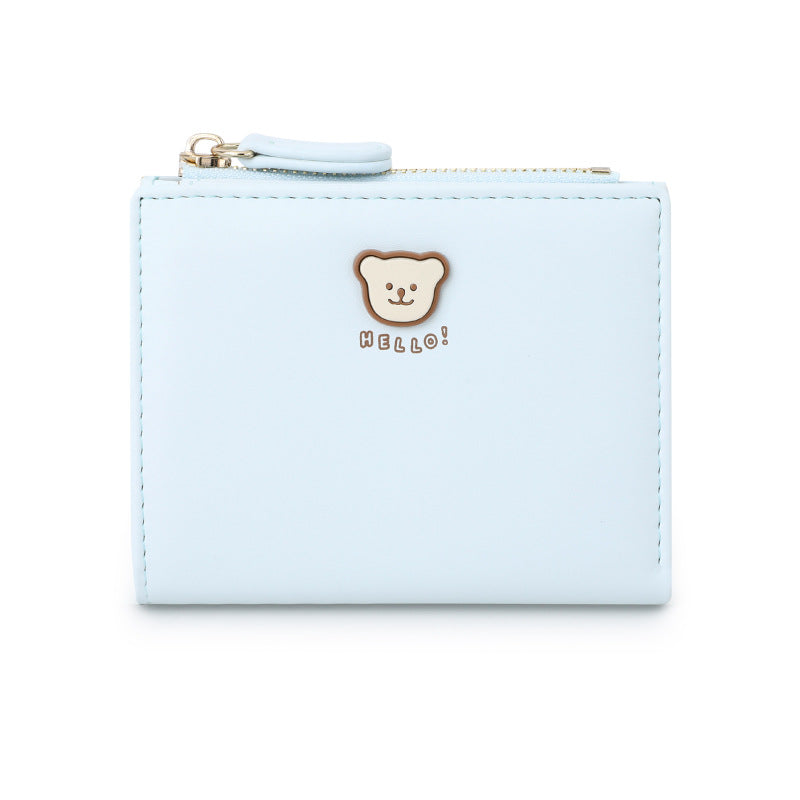 Comfortable Cute Bear Short Design Korean Coin Purses