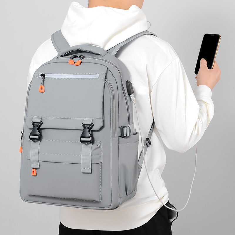 Men's Trendy Business Computer Large Capacity College Backpacks