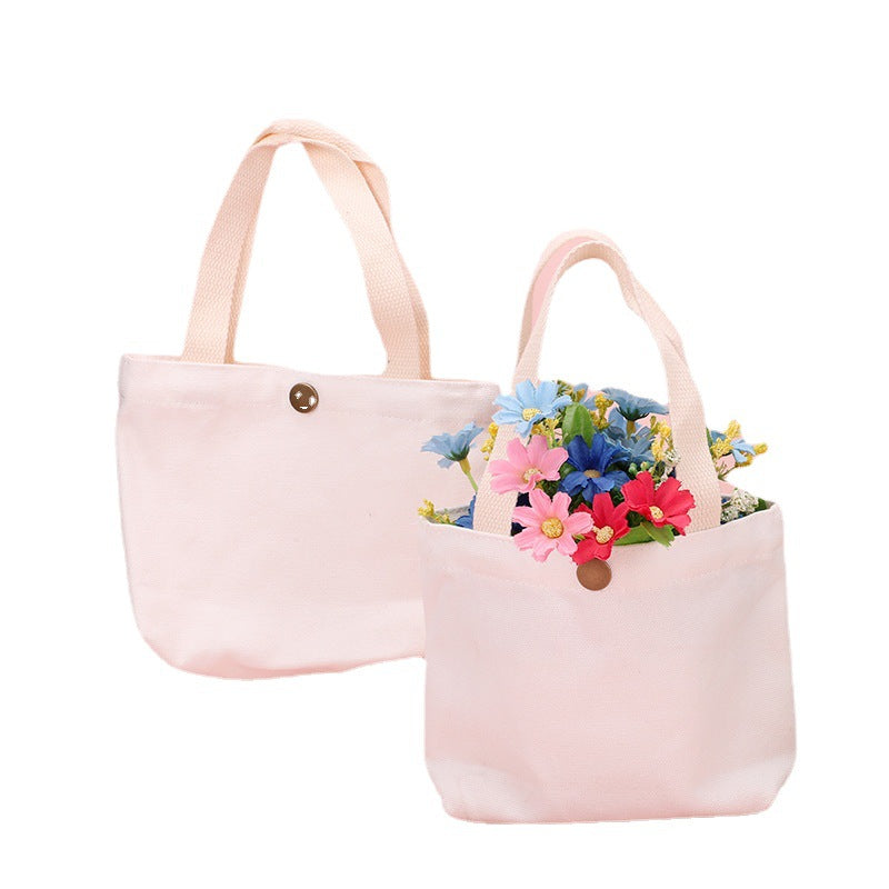 Color Canvas Iti Portable Shopping Simple Handbags