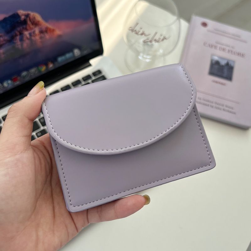 Durable Style Short Portable Compact Color Ladies Wallets