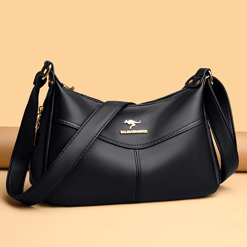 Women's Korean Style Stitching Large Capacity Mom Crossbody Bags
