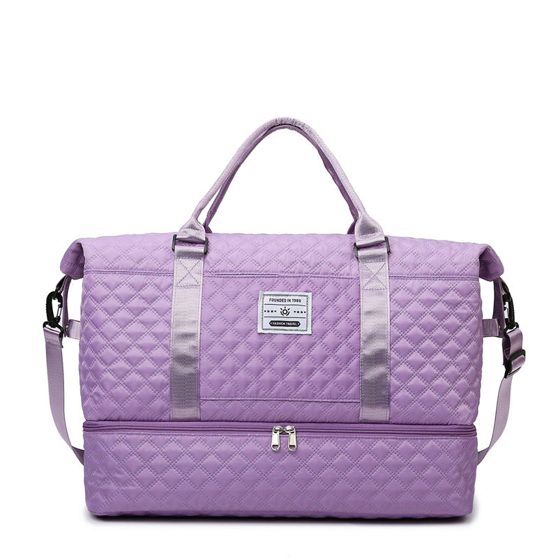 Women's Capacity Business Trip Portable Shoe Warehouse Storage Short Travel Bags