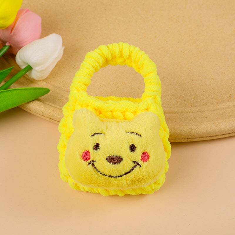 Handmade Knitted Buggy Headset Protective Cover Coin Purses