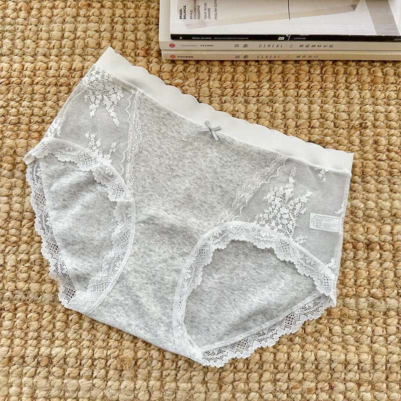 Women's Camellia Antibacterial Class Cotton Four Free One Panties