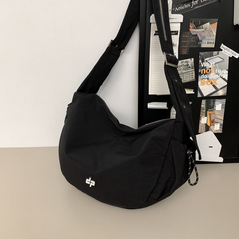Women's & Men's & Flower Less Large Capacity Nylon Shoulder Bags