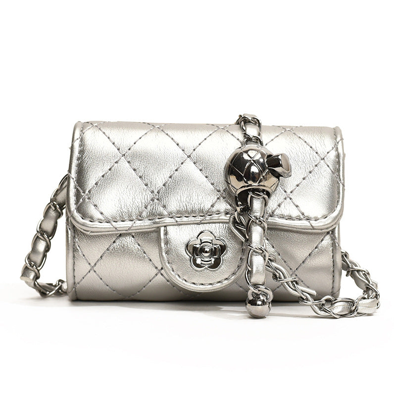 Women's Classic Style Diamond Embroidery Thread Golden Women's Messenger Bag