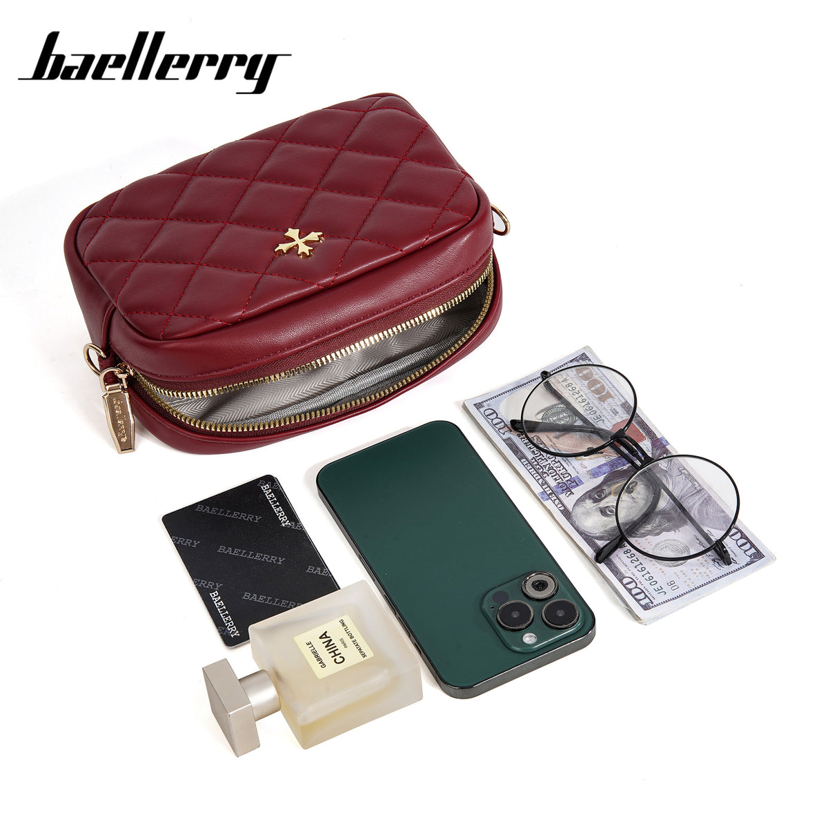 Women's Lady's Fashion Large Capacity High-grade Zipper Women's Messenger Bag