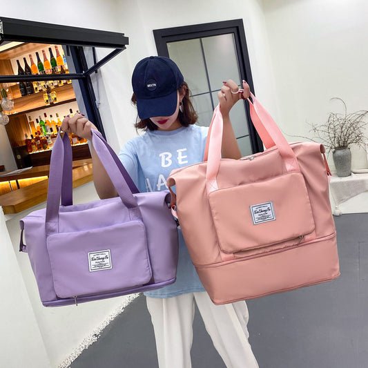 Dry Wet Separation Training Leisure Portable Foldable Travel Bags