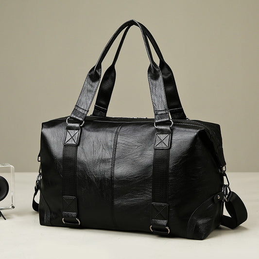 Soft Leather Textured Training Large Capacity Leisure Travel Bags