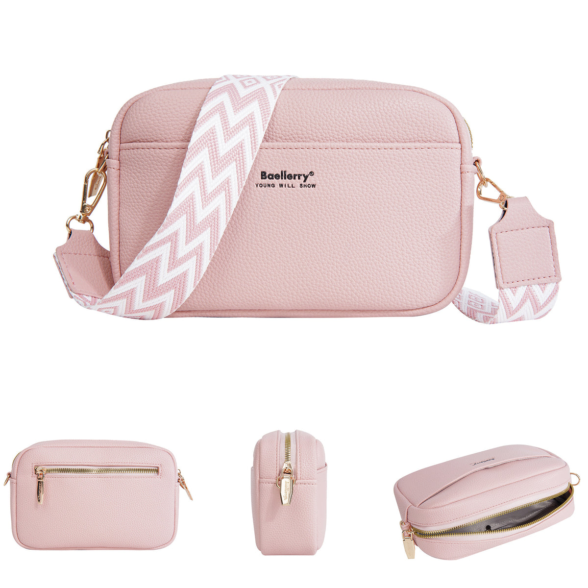 Women's High-grade Versatile Fashion With Zip Women's Messenger Bag