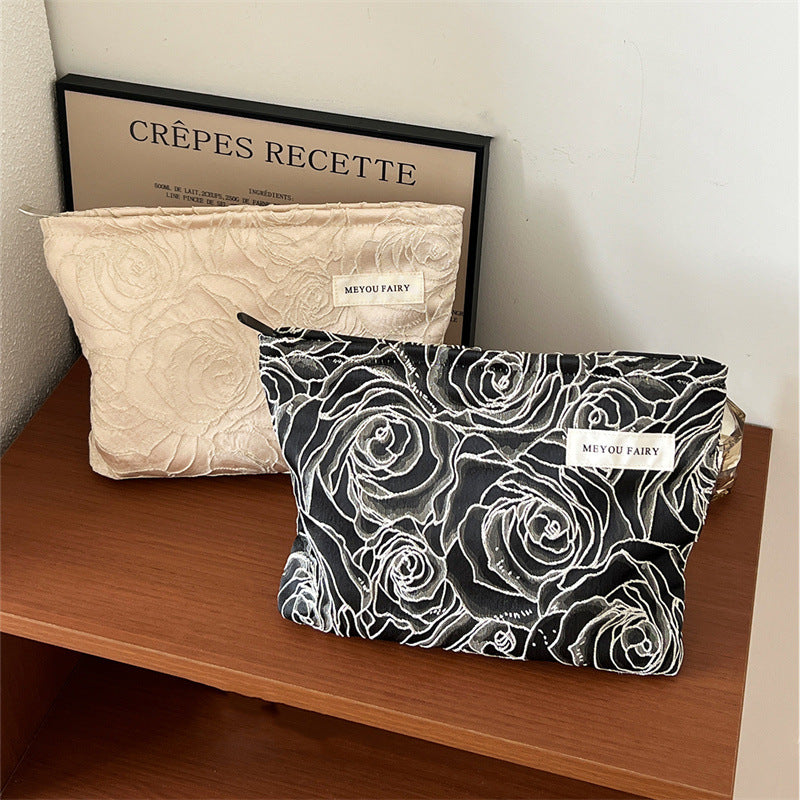 Women's French Classic Style Large Capacity Good-looking Buggy Cosmetic Bags