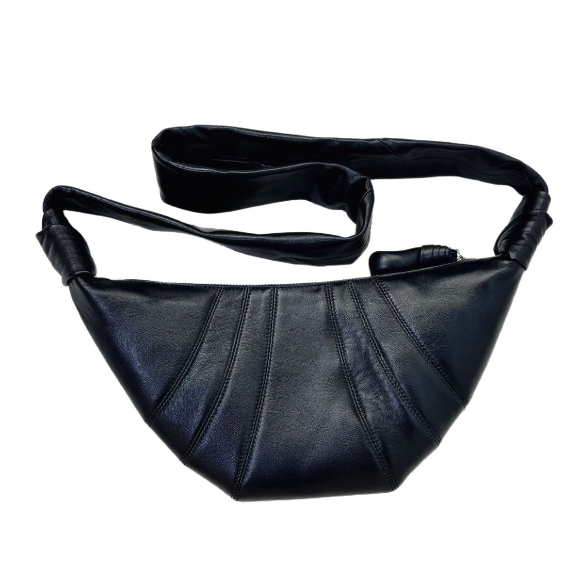 Women's Authentic Leather Sheepskin Niche Idle Style Kosong Croissant Women's Messenger Bag