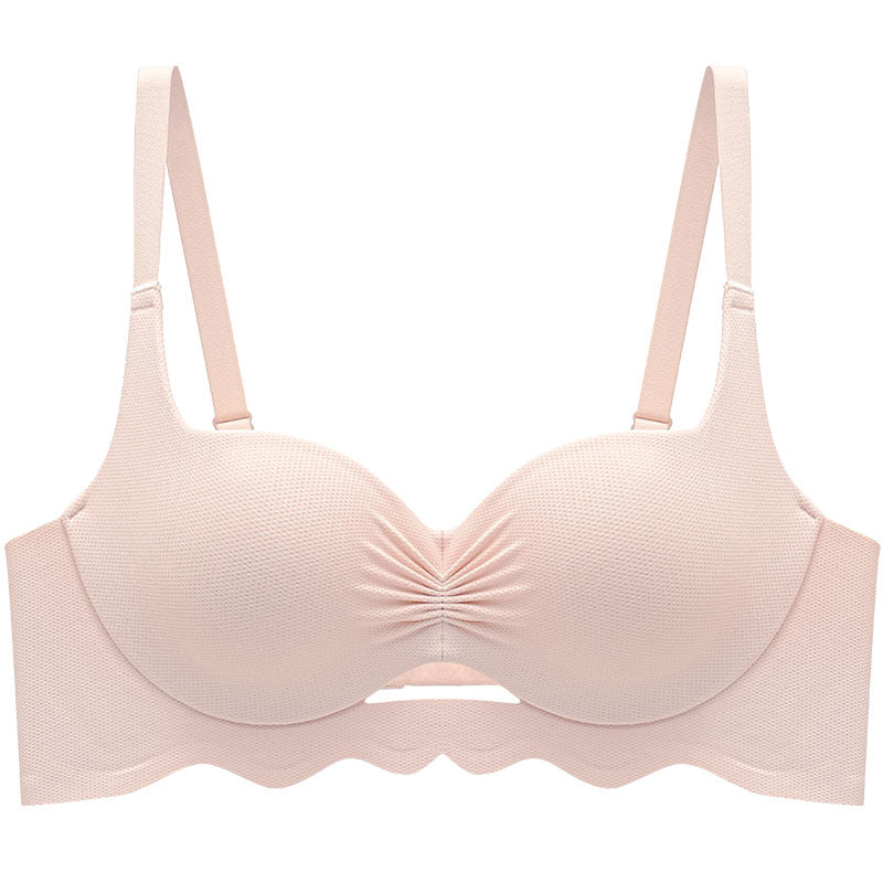 Sweet Small Chest Live Lifting Gathered Pleated Everyday Bras