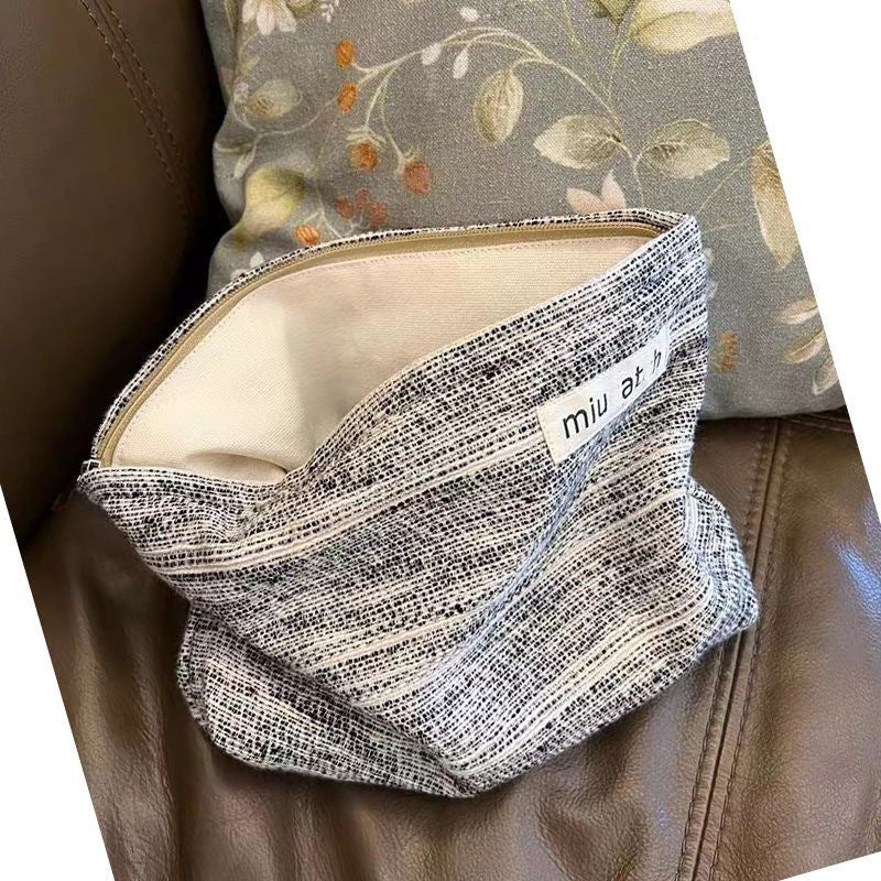 Large Capacity Portable Fresh Floral Buggy Cosmetic Bags