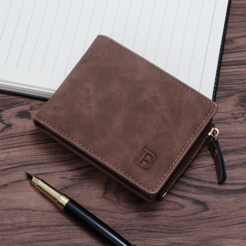 Comfortable Men's Pocket Vintage Short Dollar Men's Wallet