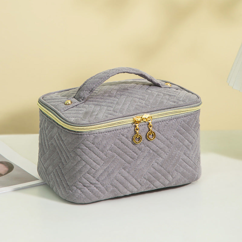 Women's Large Capacity Good-looking Quilted Cosmetics Storage Cosmetic Bags