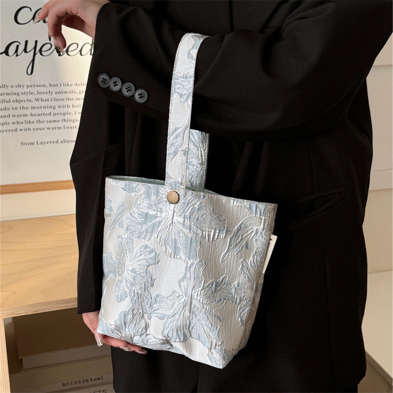 Korean Style Fabric Three-dimensional Pattern Hand Makeup Bag