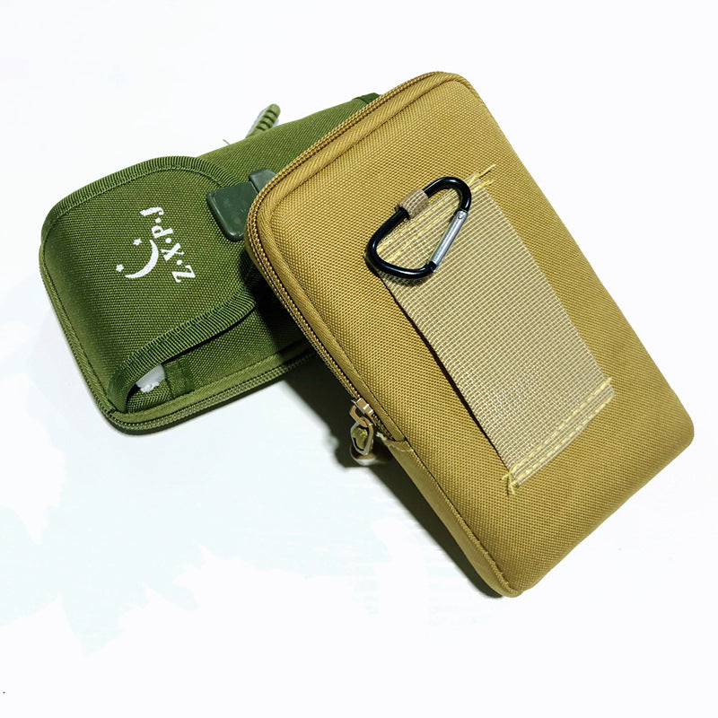 Men's Canvas Mobile Large Construction Site Thickened Men's Waist Packs