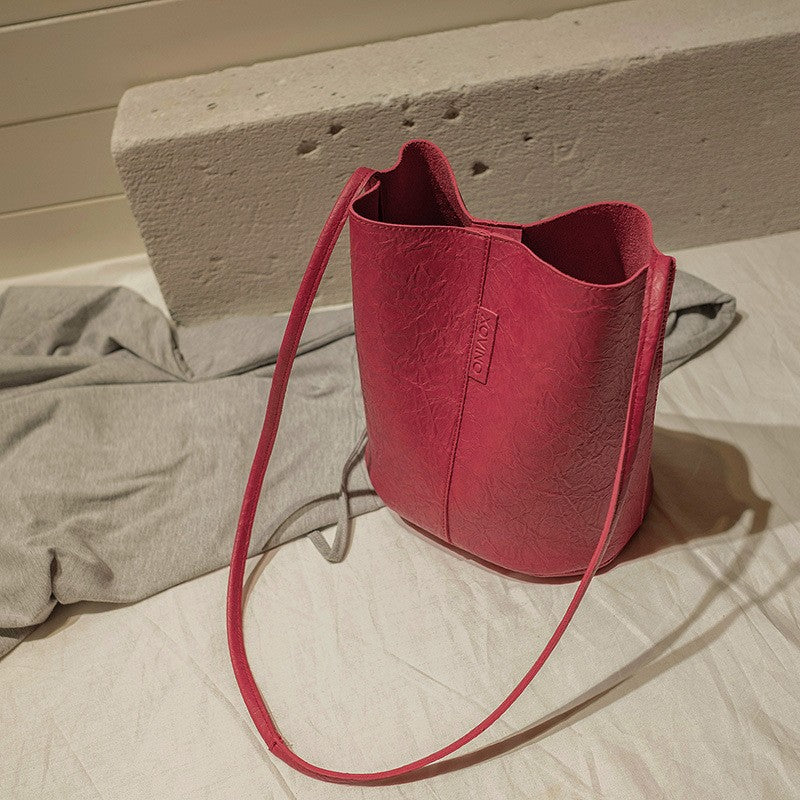 Women's Pleated Shopping Korean Style Customization Shoulder Bags