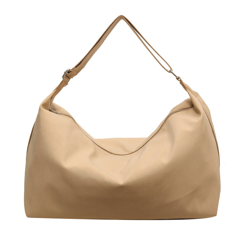 Women's Large Capacity Niche Commuter Solid Color Shoulder Bags