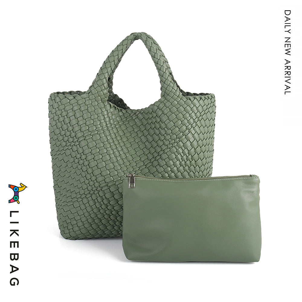 Women's Handmade Woven Fashion Large Capacity Totes Women's Shoulder Bag