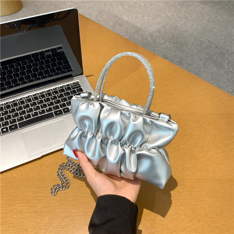 Women's Summer Trendy Party Pleated Cloud Chain Women's Shoulder Bag