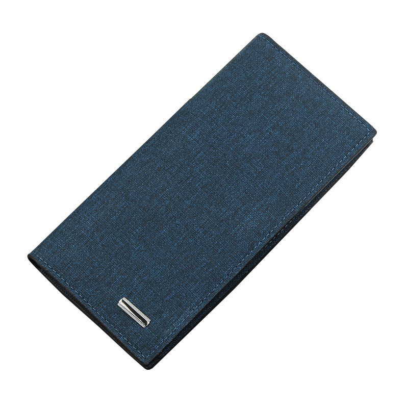 Men's Long Canvas Business Cloth Pattern Beauty Men's Wallets