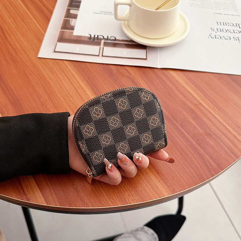 Durable Fashion Texture Semicircle Hand Holding Purses