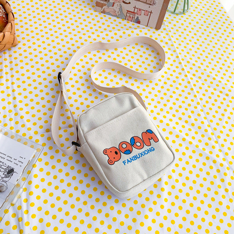 Women's Mori Style Mini Lightweight Good-looking Versatile Canvas Portable Crossbody Bags