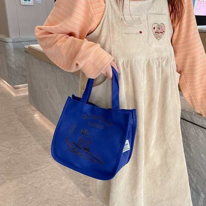 Snoopy Canvas Portable Fashion Mummy Large Handbags