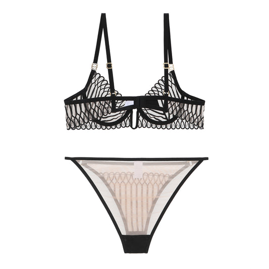 Elegant Graceful Deep Steel Ring Natural Bras