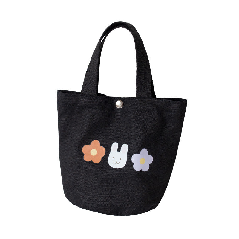 Women's Canvas Fashion Lunch Box Hand Handbags