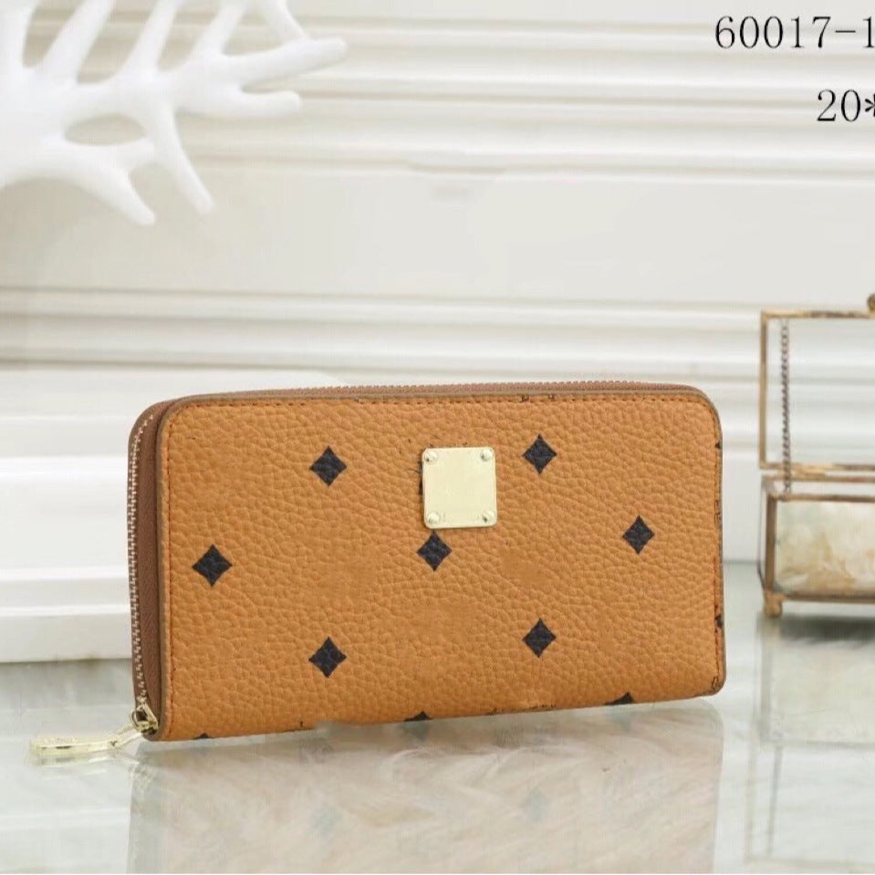 Pretty Sunflower Printed Mid-length Zipper Horizontal Ladies Wallet
