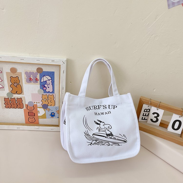 Snoopy Canvas Portable Fashion Mummy Large Handbags