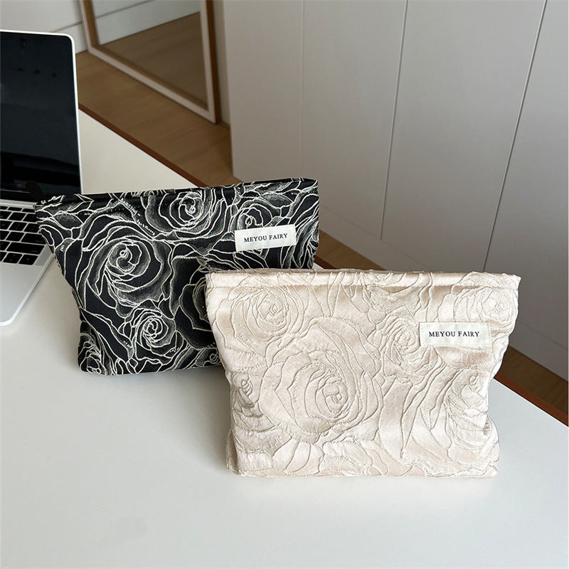 Women's French Classic Style Large Capacity Good-looking Buggy Cosmetic Bags