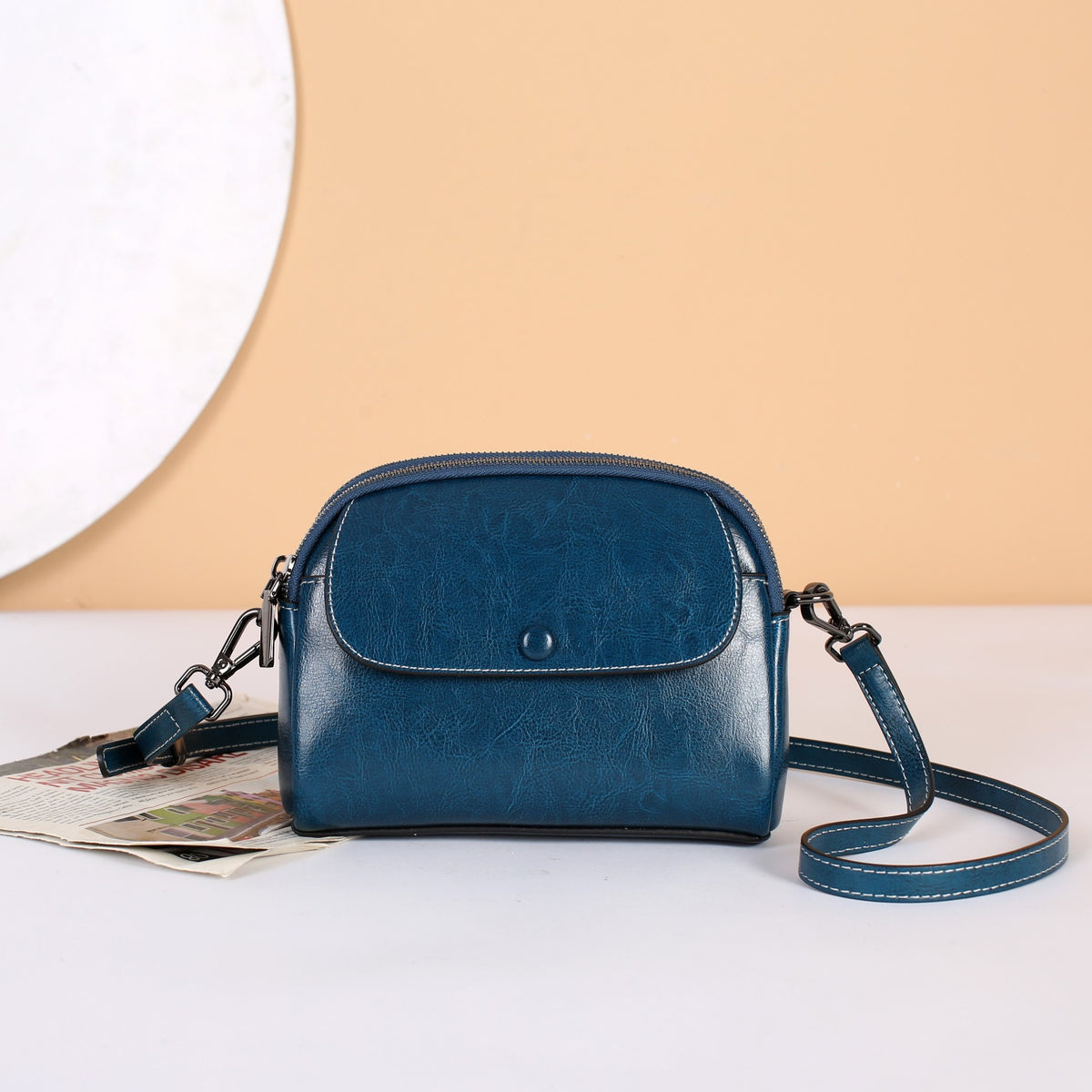 Women's Summer Genuine Leather Mobile Mini Women's Messenger Bag