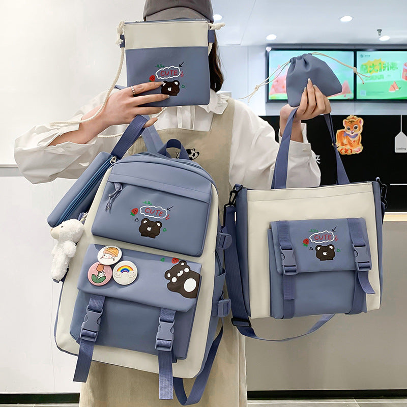 Comfortable Campus Cute Primary Junior's Simple Backpacks