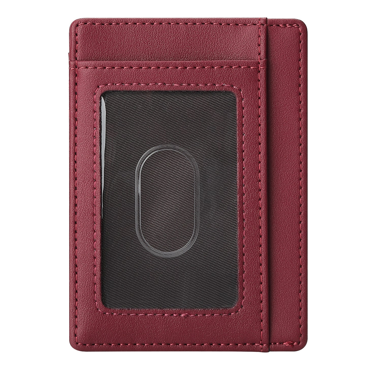Leather Can Order Swiping First Layer Card Holder
