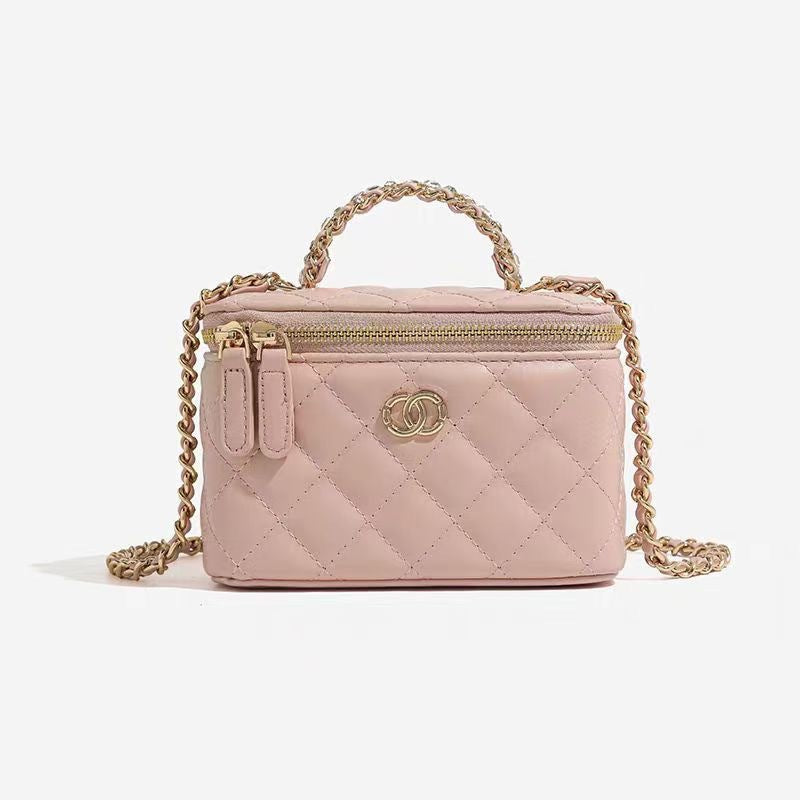 Design Rhombus Chain Classic Makeup Box Women's Shoulder Bag