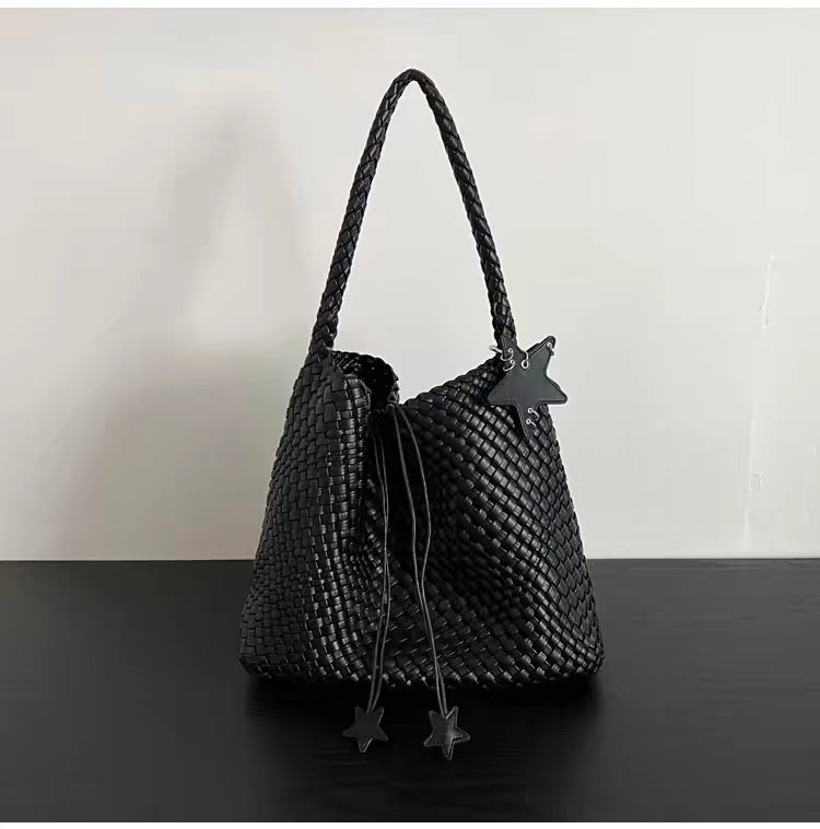 Sense Hand-woven Large Capacity Commuter Fashion Women's Shoulder Bag