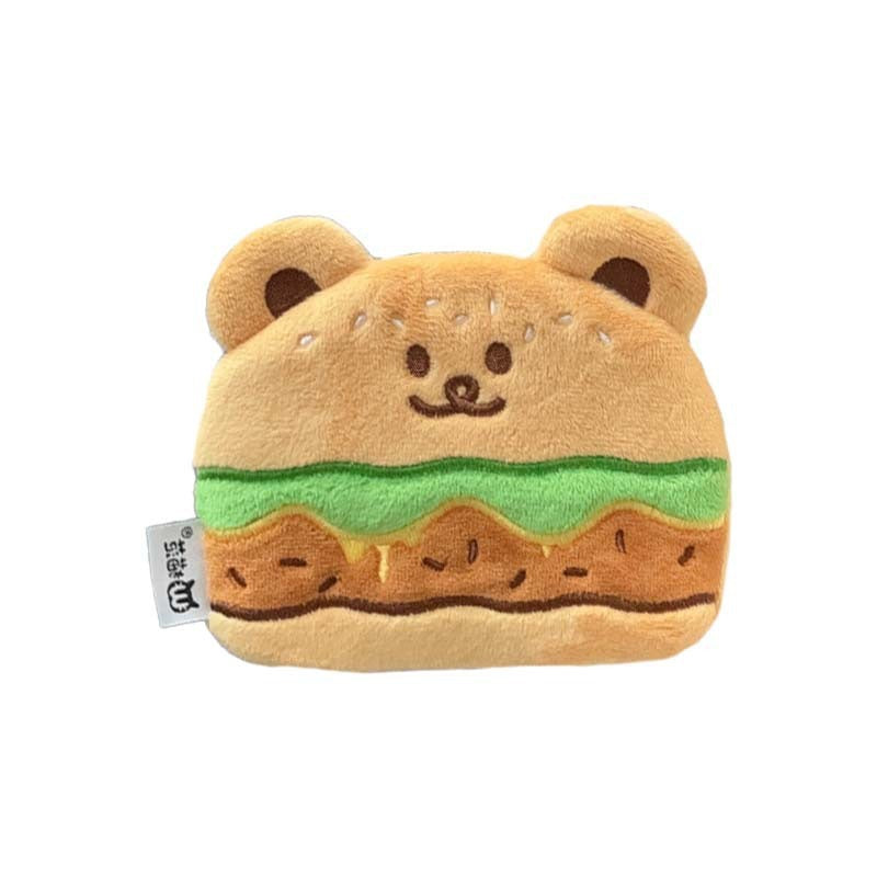 Burger Bear Change Earphone Storage Birthday Women's Messenger Bag
