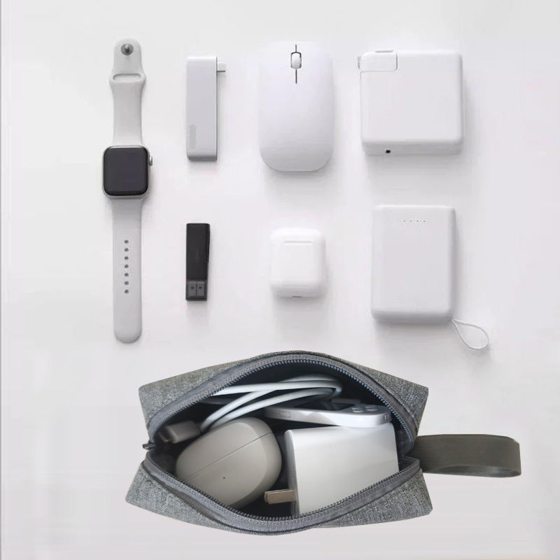 Storage Data Cable Headset Mouse Charger Computer Makeup Bag