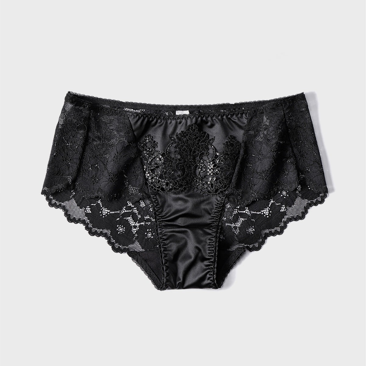 Women's Crown Flower Underwear Lace Triangle High Elastic Panties
