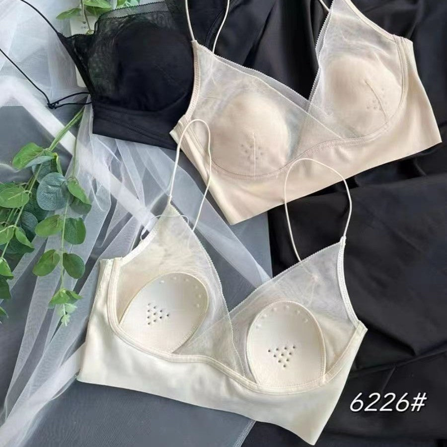 Women's Straps Bare Back Rabbit Cup Lace Lingerie Sets