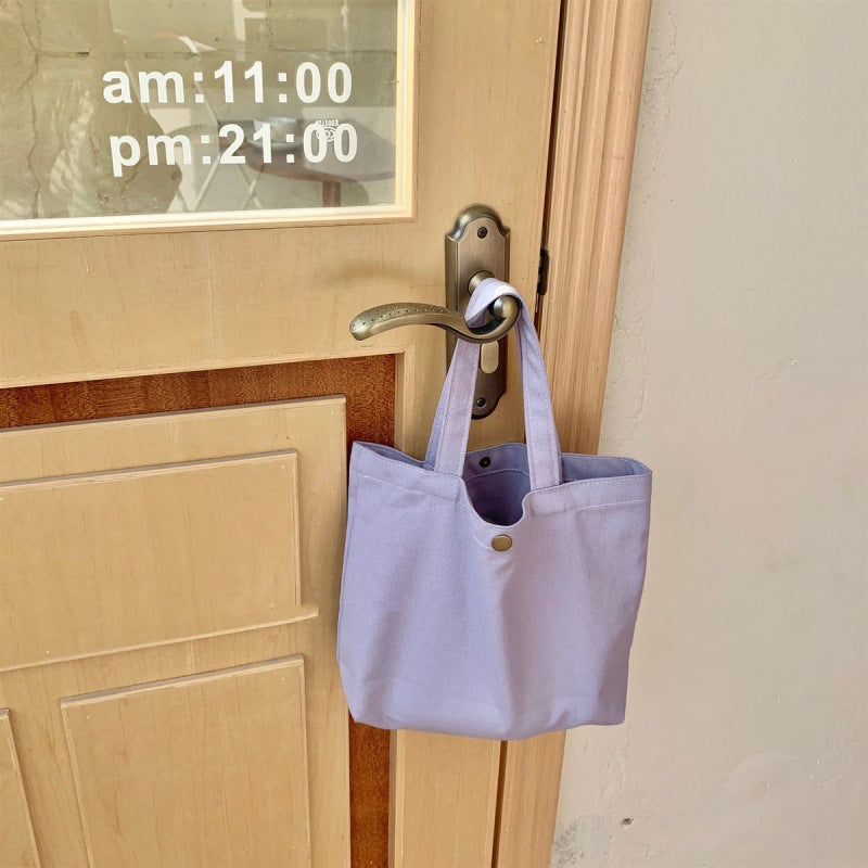 Women's Morandi Canvas Heart Convenient Mini Cute Handbags