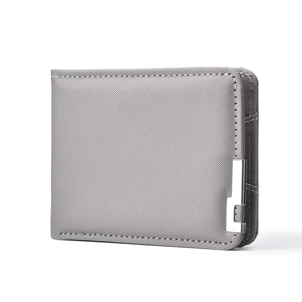 Men's High-grade Short College Thin Green Multi Men's Wallet