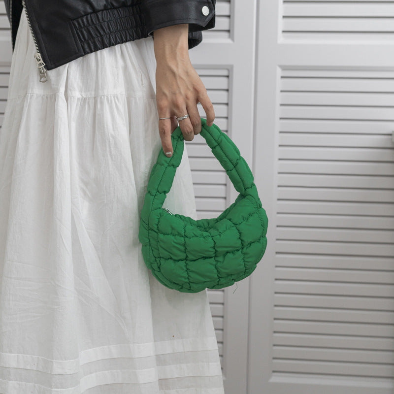 Women's Down Cotton Coat Fashion Mini Dumpling Handbags