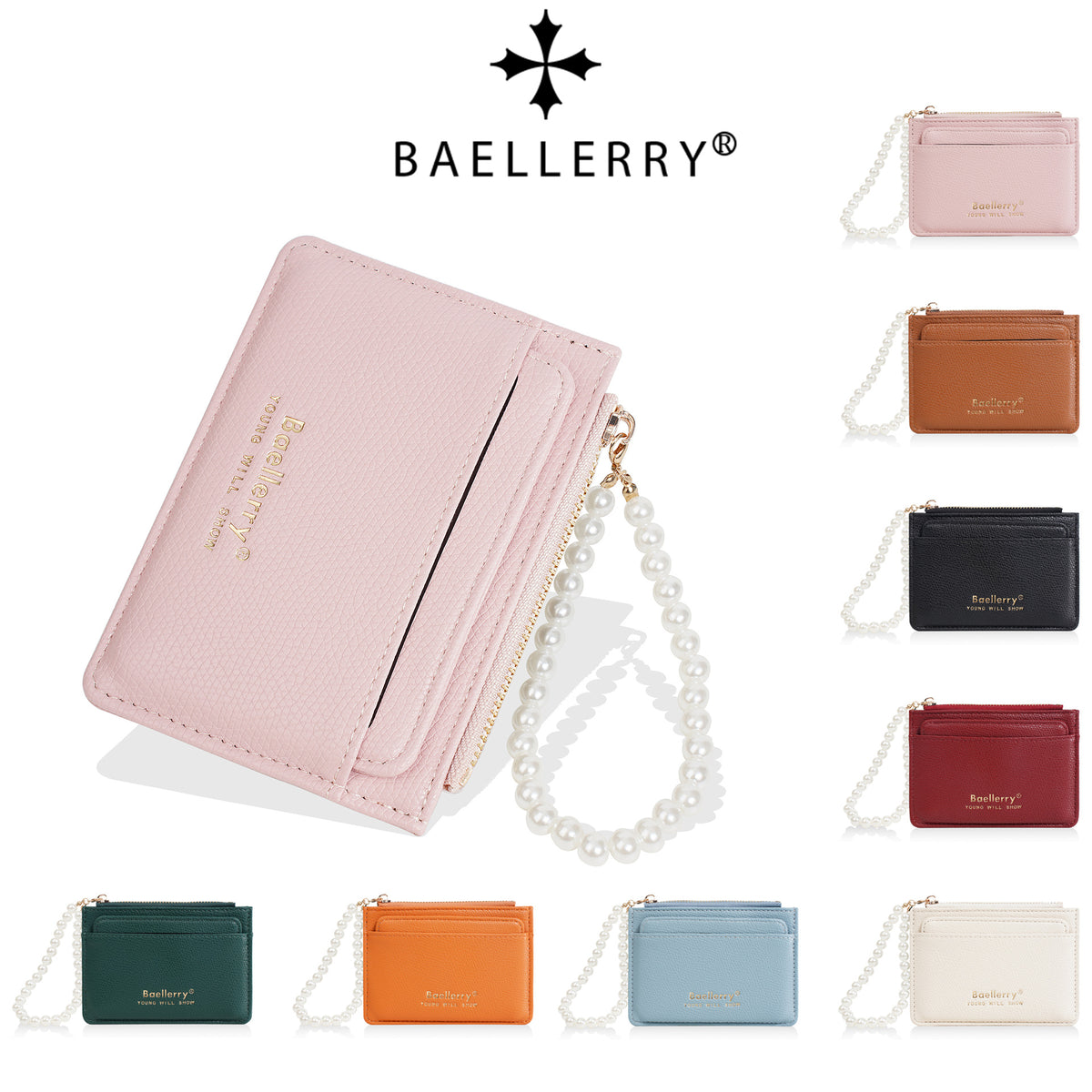 Multiple Slots High Sense Female Fashion Pearl Ladies Wallet
