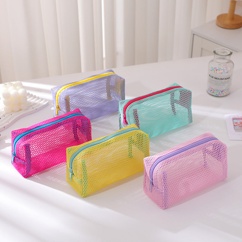 Dopamine Storage Large Capacity Mesh Sand Cosmetic Bags
