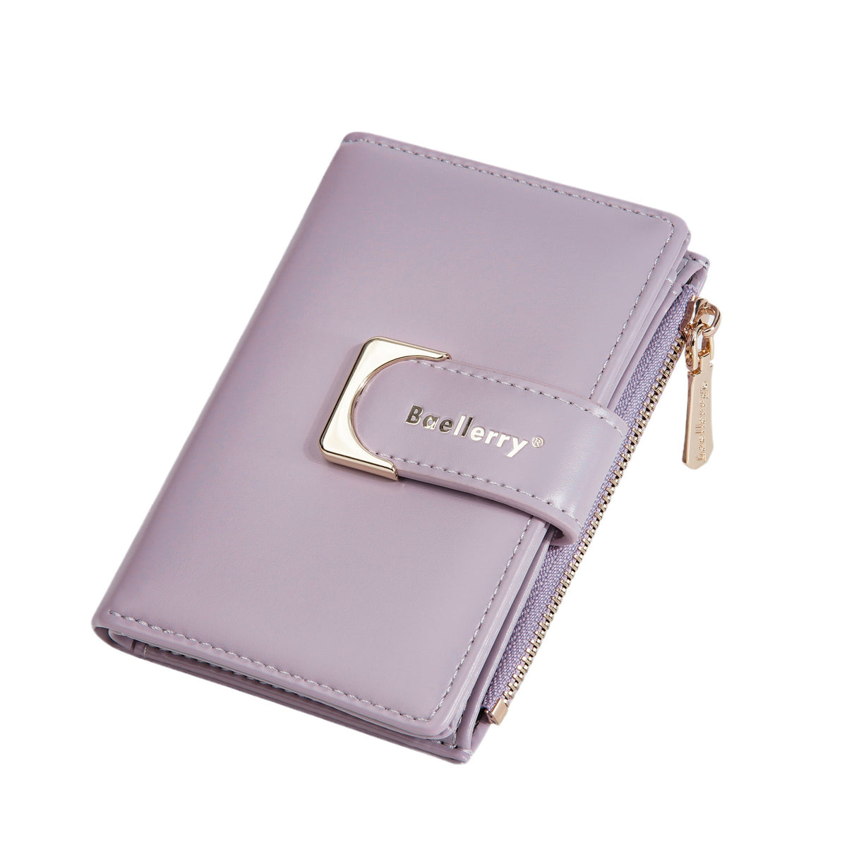 Women's Short Niche Zipper Two-fold Fashion Purses